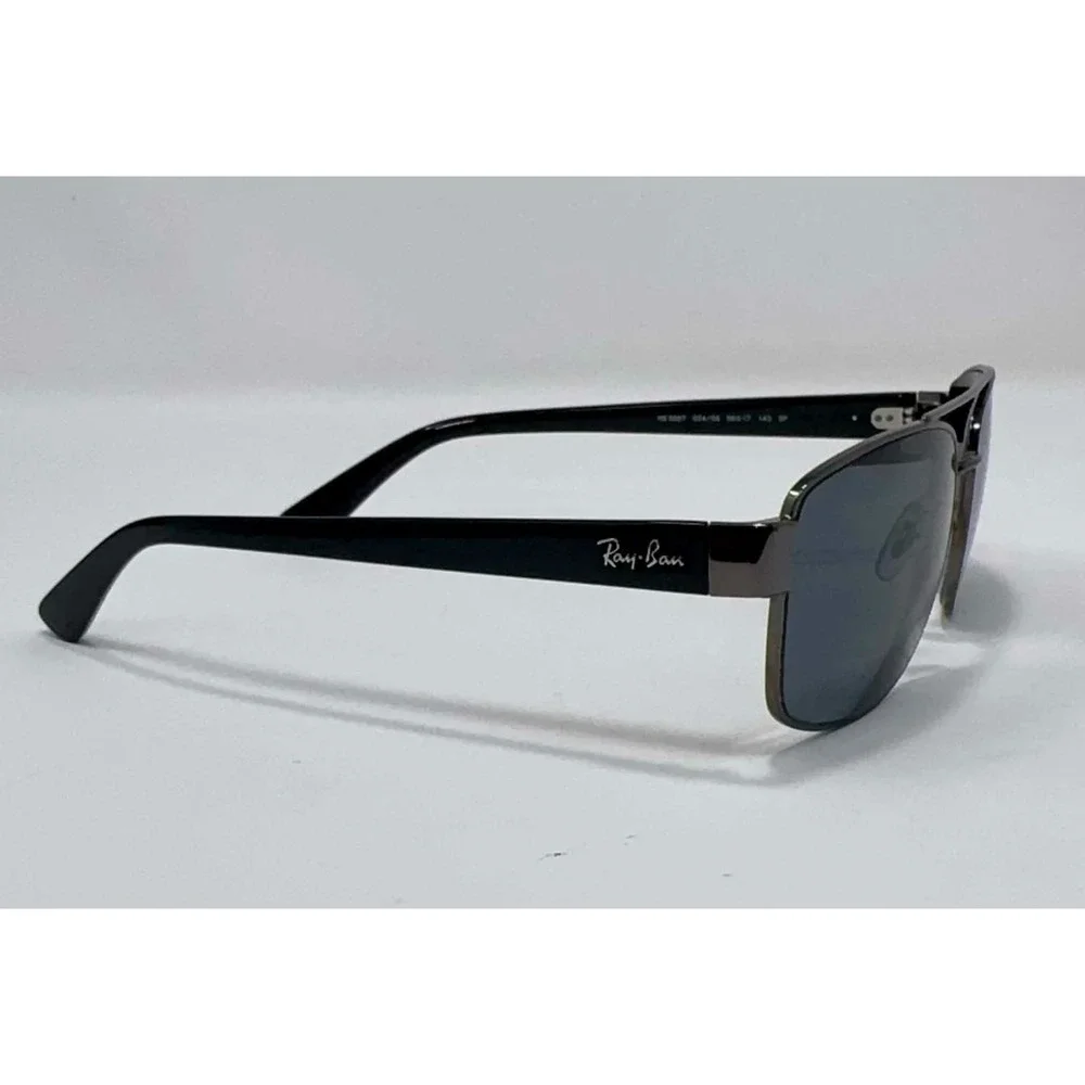 Ray-Ban RB3687 004/58 Polarized Sunglasses 58mm Gunmetal Blue Lens W/Case Italy